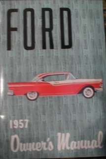 1957 Ford Full Size Owners Manual 57 Fairlane  