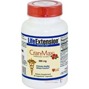 Life Extension Cran Max 500mg, 60 Veggie Cap Health 