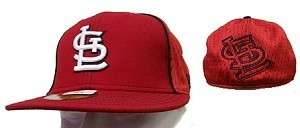 St. Louis Cardinals MLB 5950 Fitted FLAT BRIM Hat by New Era NEW 