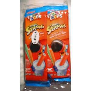  Kelloggs Froot Loops Cereal Straws 4 pk 