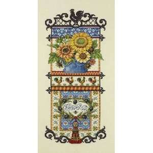  Provence Sunflower Sampler Counted Cross Stitch Kit 8 x 