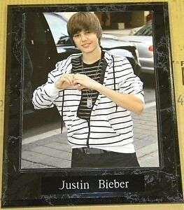 Justin Bieber Singer 10.5x13 Music Plaque  