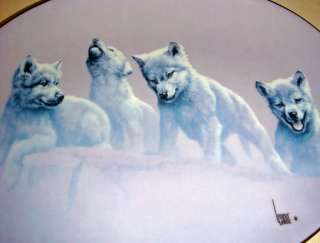 LEE CABLE Wild Bunch THE LOOKOUT Wolf Pups Plate Bx+COA  