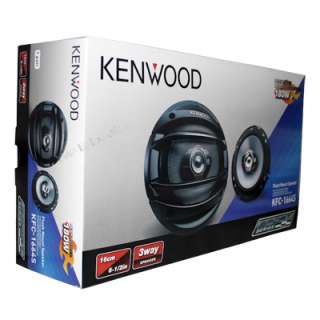 Kenwood KFC 1664S 6.5 Inch, 3 Way Sport Series Coaxial Car Speakers 