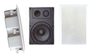   way Rectangular In Wall Speaker System Pair with 6.5 inch Woofer