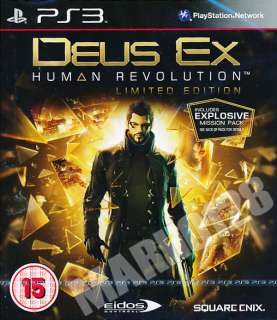 DEUS EX HUMAN REVOLUTION LIMITED EDITION PS3 PAL REGION FREE 