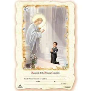  100 First Communion Boy Certificados in Spanish 7 x 10.5 