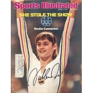  Nadia Comaneci autographed Sports Illustrated Magazine 