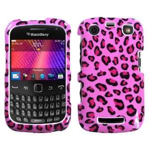 Pink Leopard Skin Phone Protector Cover for RIM BlackBerry 9350 (Curve 