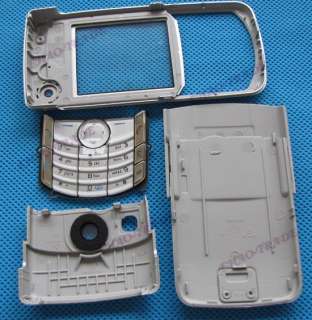 new silver full housing cover faceplate case for NOKIA 6680  