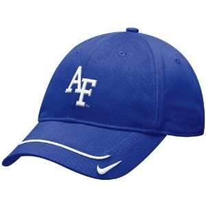  Nike Air Force Falcons Royal Blue Turnstyle Adjustable Hat 