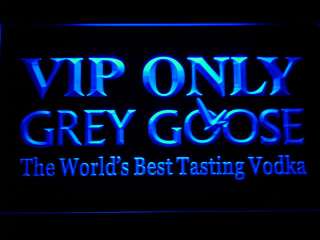 683 b VIP Only Grey Goose Vodka Neon Light Sign Gift  