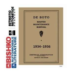    1934 1935 1936 DESOTO AIRFLOW AIRSTREAM Shop Manual CD Automotive