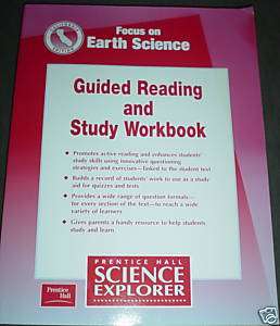 Prentice Hall EARTH Science 6th Grade 6 WORKBook L@@K 9780130527271 