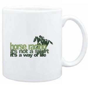  Mug White  Horse Racing WAY OF LIFE Horse Racing  Sports 