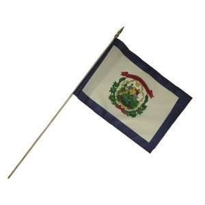  West Virginia Flag 12X18 Inch Mounted E Poly Patio, Lawn 