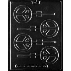 PEACE SIGN LOLLY Miscellaneous Candy Mold Chocolate