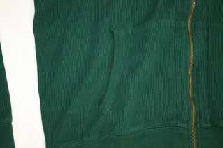 NEW POLO RALPH LAUREN & CO HOODIE HOODED THERMAL SWEATER JACKET GREEN 