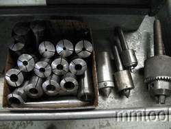 CLAUSING COLCHESTER 5914 VARI SPEED LATHE 5C COLLET CLOSER 3 JAW, 4 