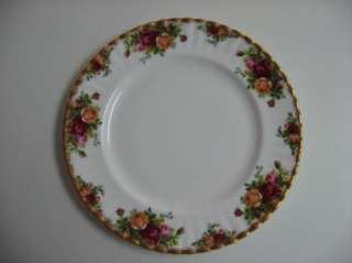 Royal Albert OLD COUNTRY ROSES dinner plate England backstamp red gold 