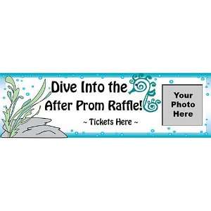  Underwater Personalized Photo Banner 18 Inch x 54 Inch All 