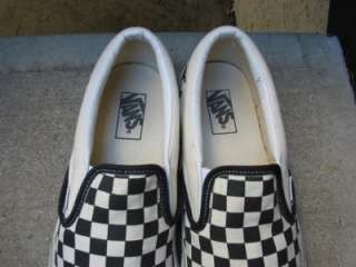 Vans Used Black & White Tennis Shoes Boat Shoes 11  