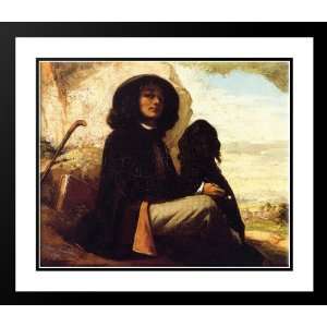  Courbet, Gustave 23x20 Framed and Double Matted Self 