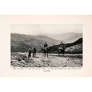  1912 Halftone Print Horse Andorra Pyrenees Mountains 