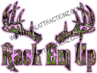   Em Up S4 Vinyl Sticker Decal Buck deer hunting whitetail bow M  
