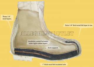  EXAMPLE OF MICKEY MOUSE BOOT CONSTRUCTION, EXACT CONSTRUCTION MAY VARY