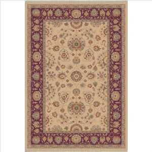  Traditional Luxury 5050 Creme Polypropylene Rug Size 67 