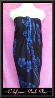 New White Blue Hawaiian Summer Floral Luau Dress XS S M L NWT  