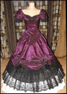 Vintage 80s VICTORIAN Southern Belle Ball Gown Dress Gothic Princess 