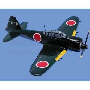  Mini A6M5 Zero Aircraft Model Mahogany Display Model / Toy 