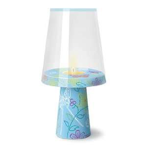 Candle Lantern, Light My Fire, Light Blue, Designer Porcelain Candle 