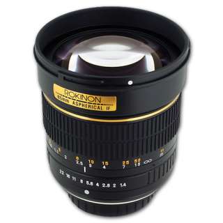 Rokinon 85mm f/1.4 Aspherical Lens for Nikon SLR Cameras 85M N 