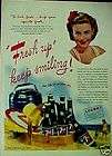 UP Soda Pop Seven Up Bottle Beach Picnic~1945~AD