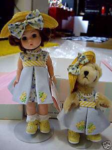 MADAME ALEXANDER 8 TEDDY &ME COLLECTING BEARS DOLL NEW  