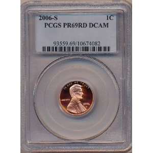  2006 S PCGS PR69RD DCAM Lincoln Cent 