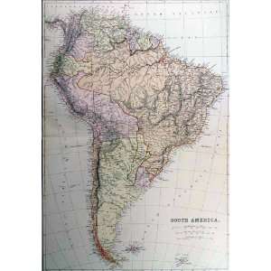  Blackie 1882 Antique Map of South America