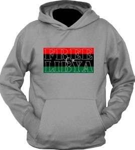 NEW Custom Free Libya Flag World Peace Hoodie T Shirt  