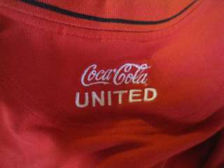 Mens Extra Large Coca Cola United MOJO Red Golf Polo Shirt L@@K  