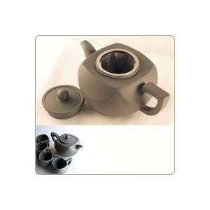 Green Contemporary 23.5 oz Teapot Set 