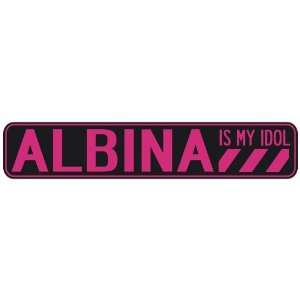   ALBINA IS MY IDOL  STREET SIGN