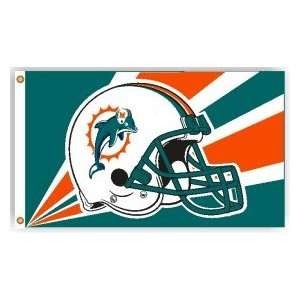  Miami Dolphins 3x5 Helmet Design Flag