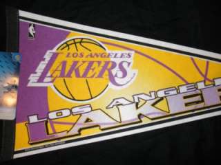 NEW NBA LAKERS Wool PENNANT 12 X 30 flag sign  