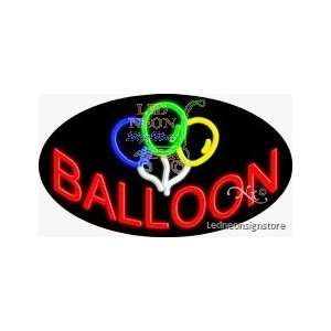 Balloon Neon Sign 17 inch tall x 30 inch wide x 3.50 inch 