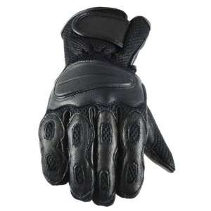  Leather Gloves   Mens Motorcycle Perforated Leather 