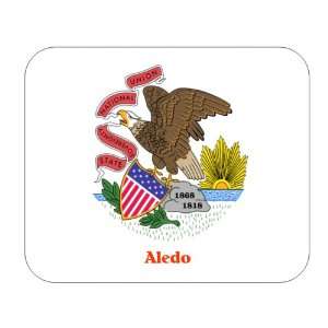  US State Flag   Aledo, Illinois (IL) Mouse Pad Everything 