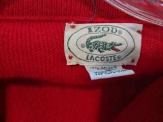 vintage Izod Lacoste mens v neck sweater. It is made of 100% Orlon 